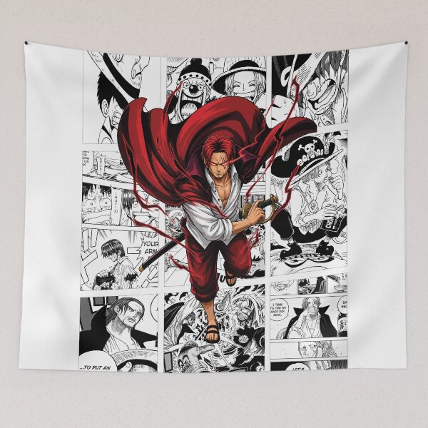 Item preview, Shanks Inspired Manga Panel Poster | Black & White Collage designed and sold by marionrien.
