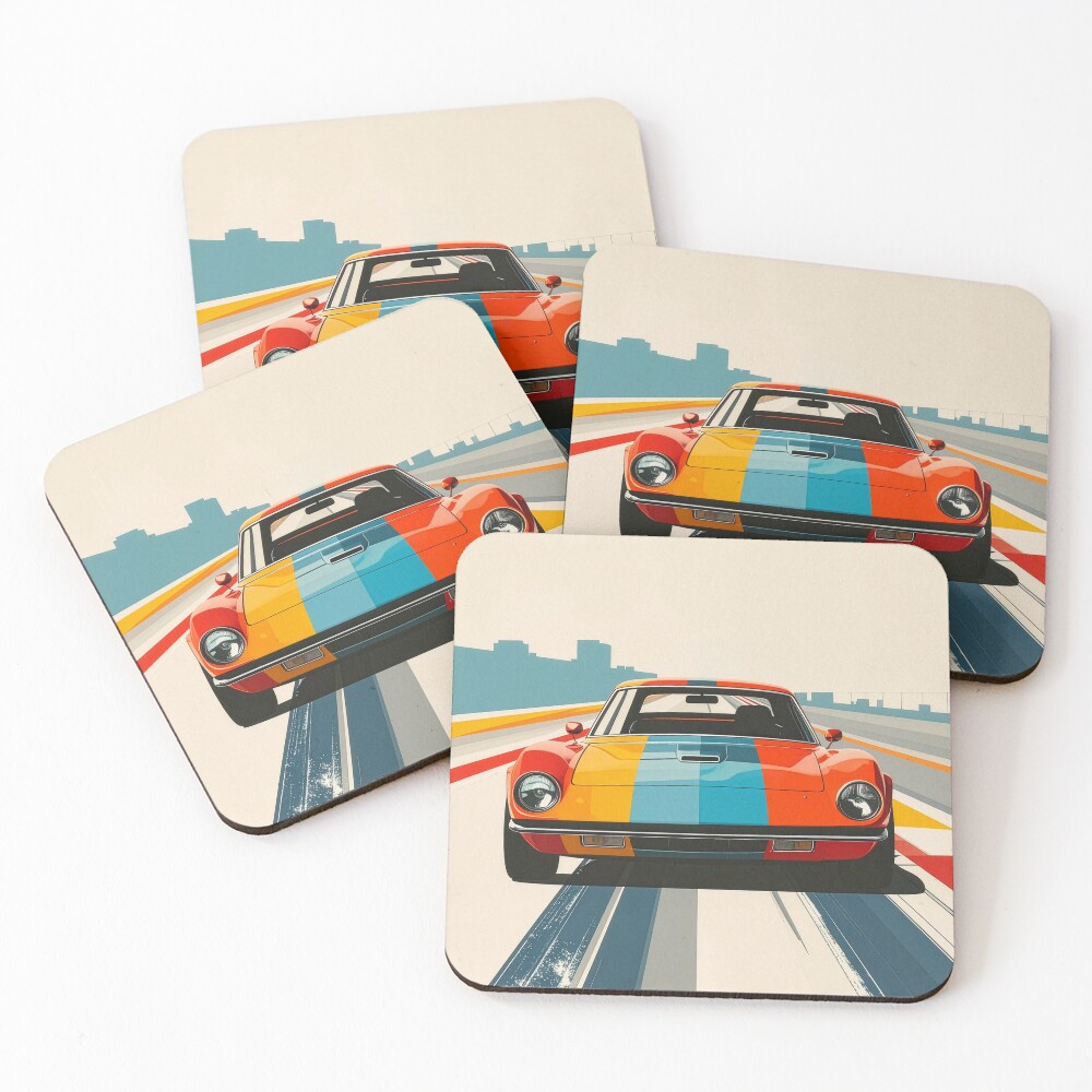 Item preview, Coasters (Set of 4) designed and sold by dj-illustration.