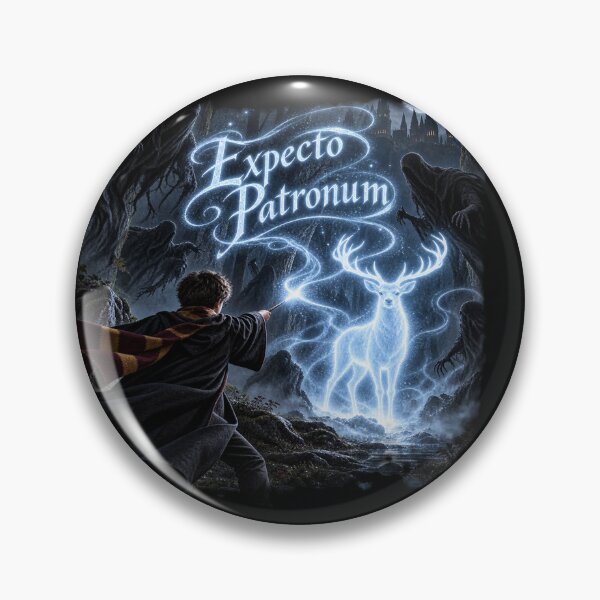 Item preview, Expecto Patronum – Magical Stag in the Dark Forest designed and sold by Lumvero.