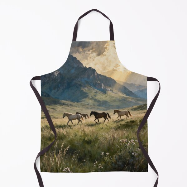Artikelvorschau, Wildpferde in der Bergwiesenlandschaft entworfen und verkauft von stylishdzign.