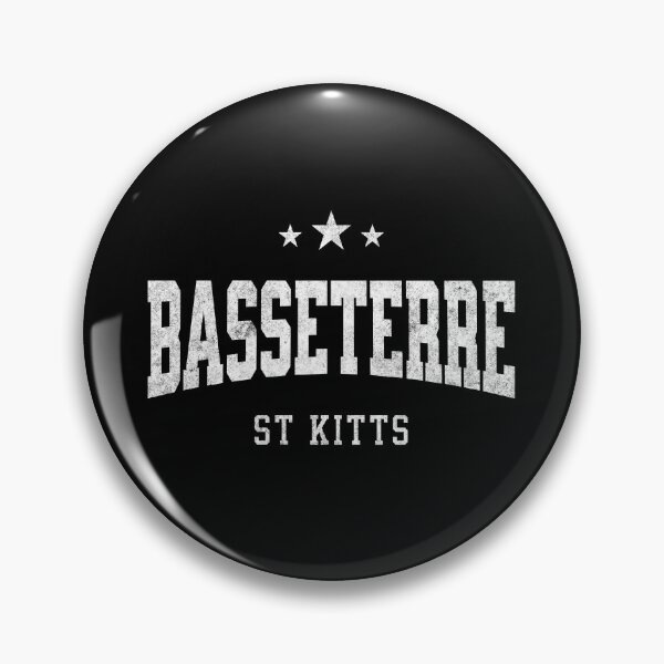 Item preview, Basseterre Saint Kitts and Nevis Vintage Varsity Distressed Retro College Travel Design designed and sold by NiceTeeClub.