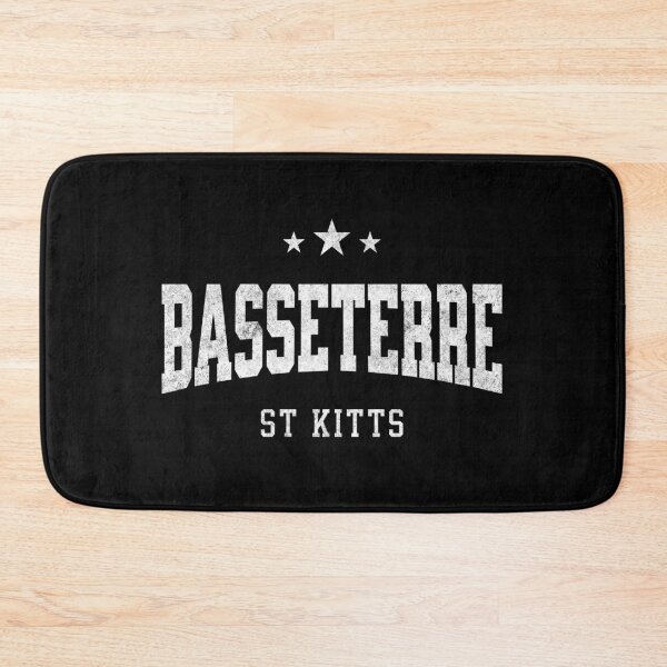 Item preview, Basseterre Saint Kitts and Nevis Vintage Varsity Distressed Retro College Travel Design designed and sold by NiceTeeClub.