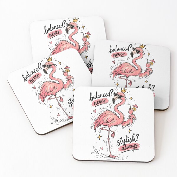 Item preview, Stylish Pink Flamingo Cocktail Summer designed and sold by tollaru.