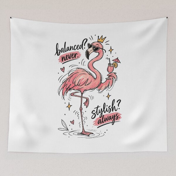 Item preview, Stylish Pink Flamingo Cocktail Summer designed and sold by tollaru.
