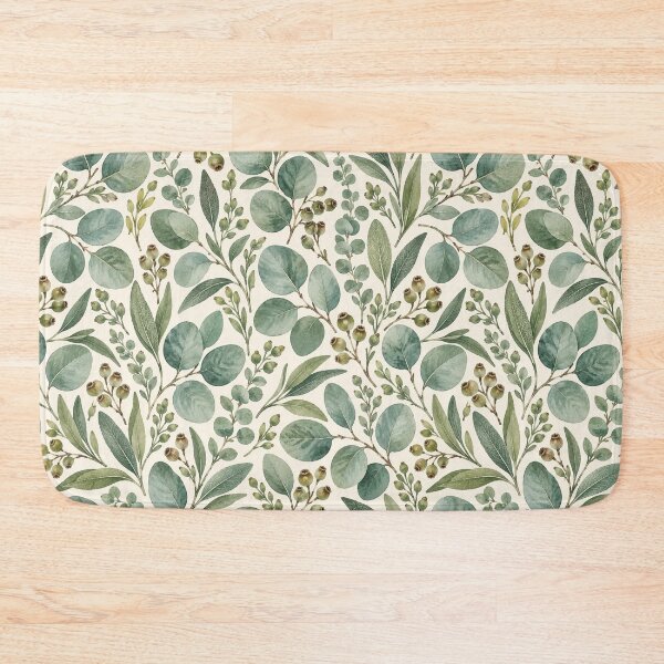 Item preview, Vintage Watercolor Eucalyptus Leaves Botanical Seamless Pattern designed and sold by SayMaria.