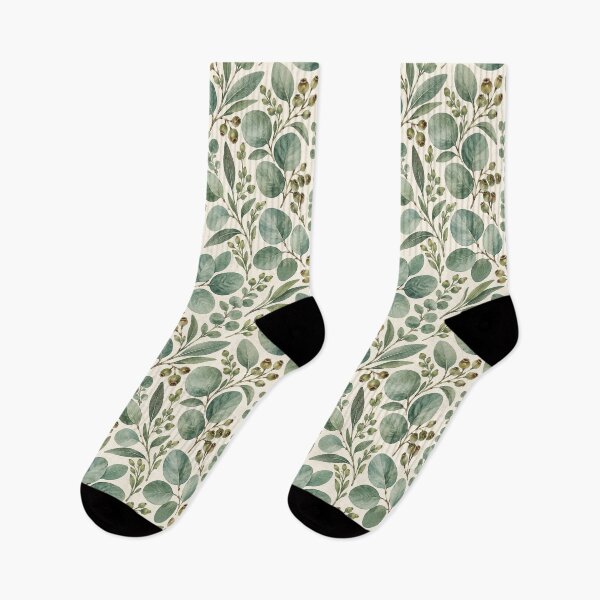 Item preview, Vintage Watercolor Eucalyptus Leaves Botanical Seamless Pattern designed and sold by SayMaria.