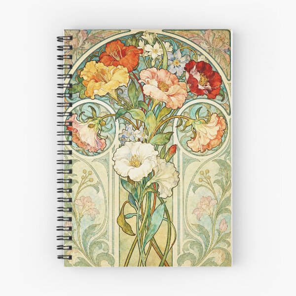 Item preview, Alphonse Mucha Flowers1896 designed and sold by maniacfitness.