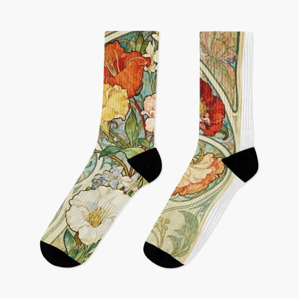 Item preview, Alphonse Mucha Flowers1896 designed and sold by maniacfitness.