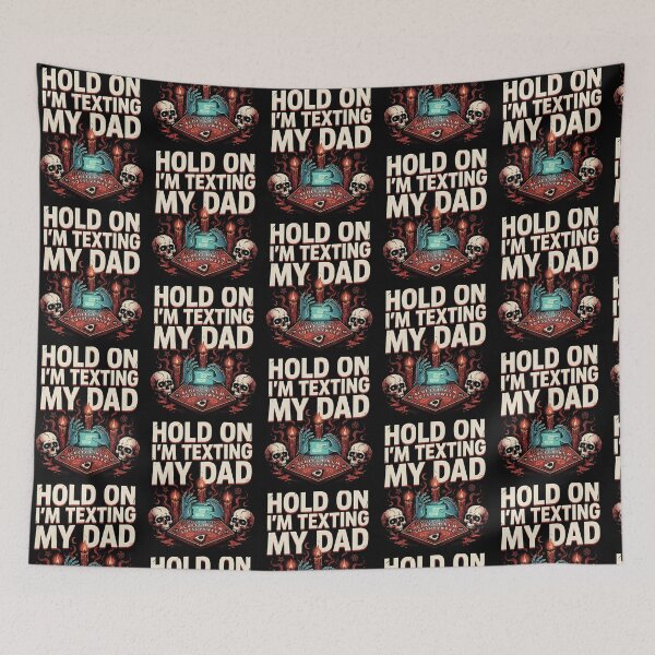 Item preview, Hold On I’m Texting My Dad Halloween Occult Sarcasm designed and sold by Redgiant87x.