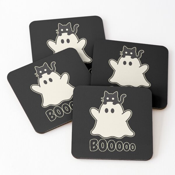 Item preview, Ghost and black cat designed and sold by HiPatti.