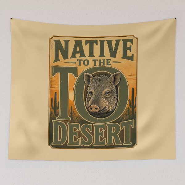Item preview, Native to the Desert – Vintage Javelina designed and sold by Art-Arcade6.