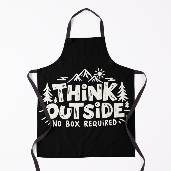 Item preview, Think Outside No Box Required Outdoor Adventure Typography designed and sold by DesignArtist.ia.