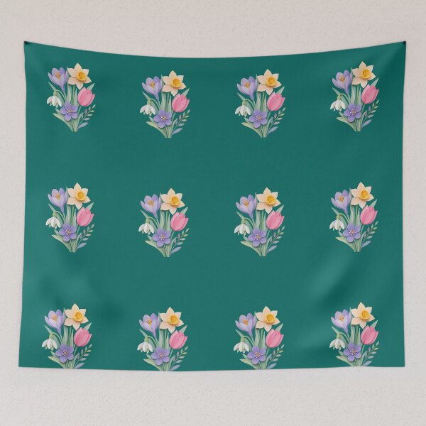 Item preview, 3D Vibrant Floral Explosion designed and sold by Mattigiov.