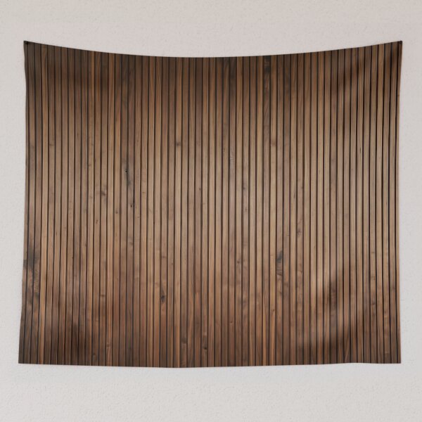 Item preview, Thin Vertical Wood Planks Brown Rustic Cottage Wall HD designed and sold by bard-art.