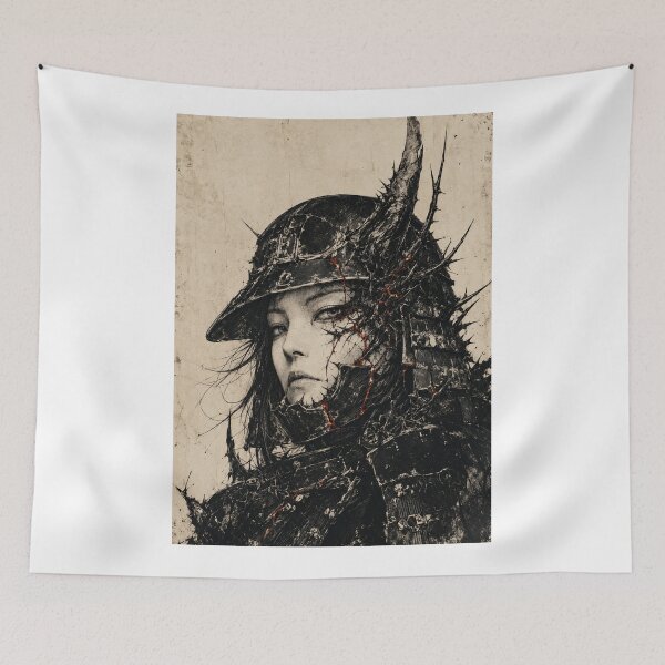 Item preview, Thorned Female Samurai with Red Fissures designed and sold by MouradStudio.