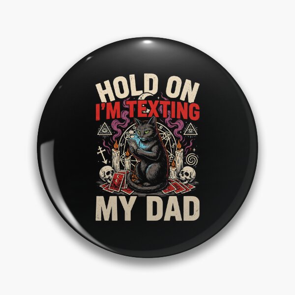 Item preview, Hold On I’m Texting My Dad Dark Occult Humor designed and sold by Redgiant87x.
