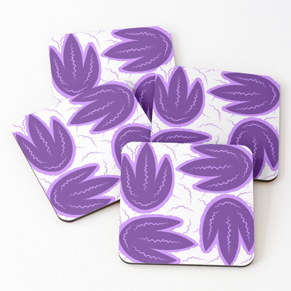Item preview, Neon Purple Retro Flowers Pattern designed and sold by ZorianArt.