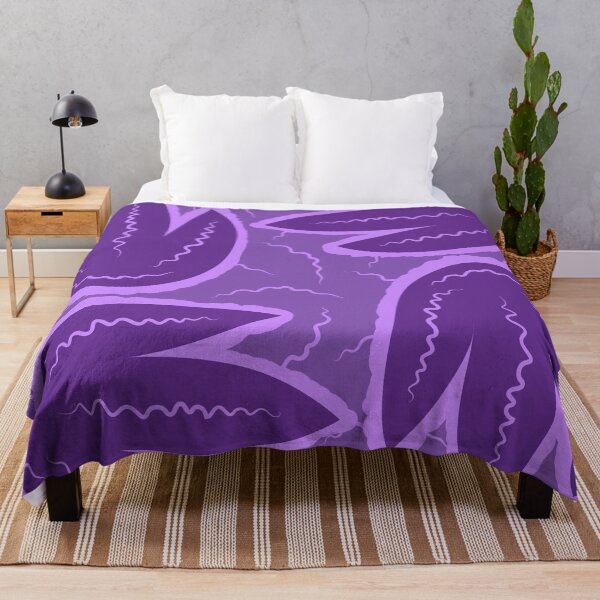 Item preview, Neon Purple Retro Flowers Pattern designed and sold by ZorianArt.