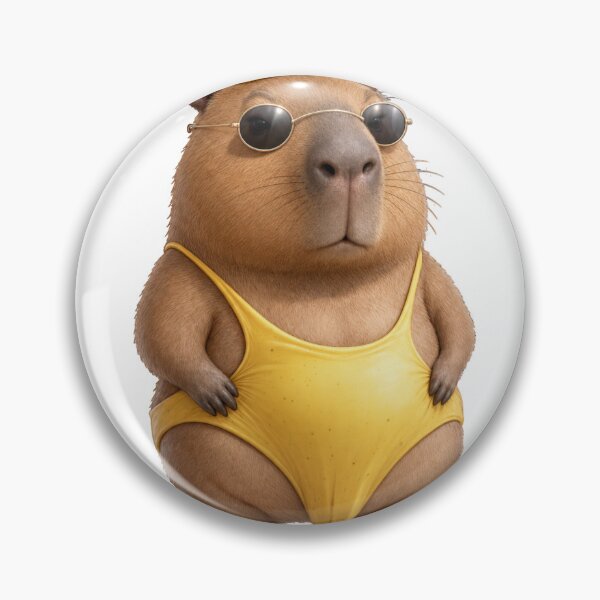 Item preview, Funny Banana Capybara Wearing Sunglasses designed and sold by Sunisa_BW.