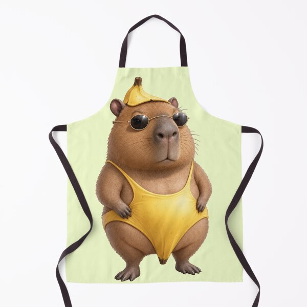 Item preview, Funny Banana Capybara Wearing Sunglasses designed and sold by Sunisa_BW.