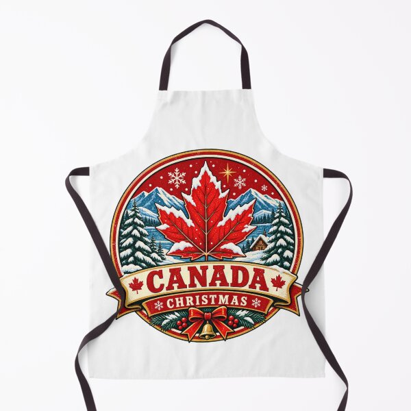 Item preview, Canada Christmas Shirt – Maple Leaf Snow Retro Holiday Badge Design designed and sold by Globalcitytees.