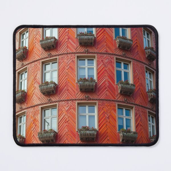 Item preview, Recurring balconies with their flowers on a facade designed and sold by Sigtrix.