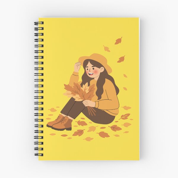 Item preview, Cozy Autumn Girl Holding Autumn Leaves designed and sold by SolutionsArt.