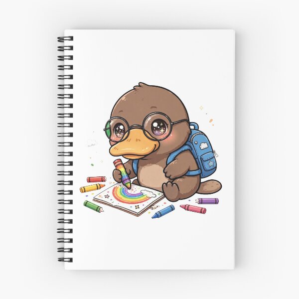 Item preview, Cute Platypus Rainbow Crayon Art designed and sold by Wildlife-Walk.