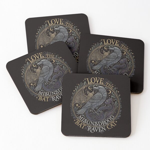 Item preview, Love The Misunderstood Bat Raven Cat designed and sold by SkrabinhoArt.