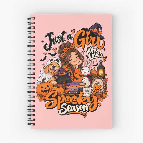 Item preview, Just a Girl Who Loves Spooky Season – Cute Halloween Friends designed and sold by Zaveroa.