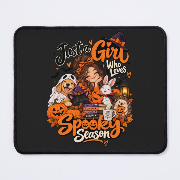 Item preview, Just a Girl Who Loves Spooky Season – Cute Halloween Friends designed and sold by Zaveroa.