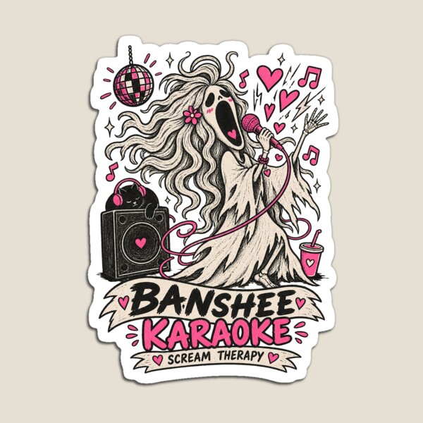 Item preview, Funny Banshee Karaoke Scream Therapy designed and sold by tollaru.