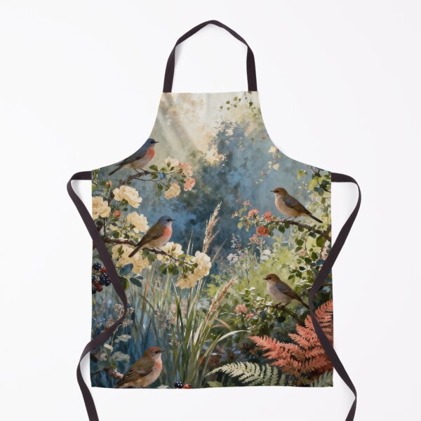Item preview, Woodland Birds on Blossoming Branches Artwork designed and sold by stylishdzign.