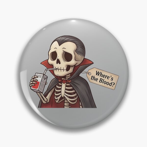 Item preview, Vampire Skeleton Where's The Blood designed and sold by NadinArtStudio.