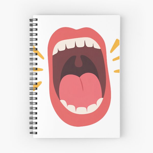 Item preview, "Wide Open Cartoon Screaming Mouth with Sound Burst Lines" designed and sold by meghnad.