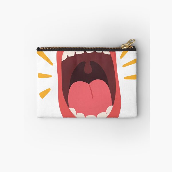 Item preview, "Wide Open Cartoon Screaming Mouth with Sound Burst Lines" designed and sold by meghnad.