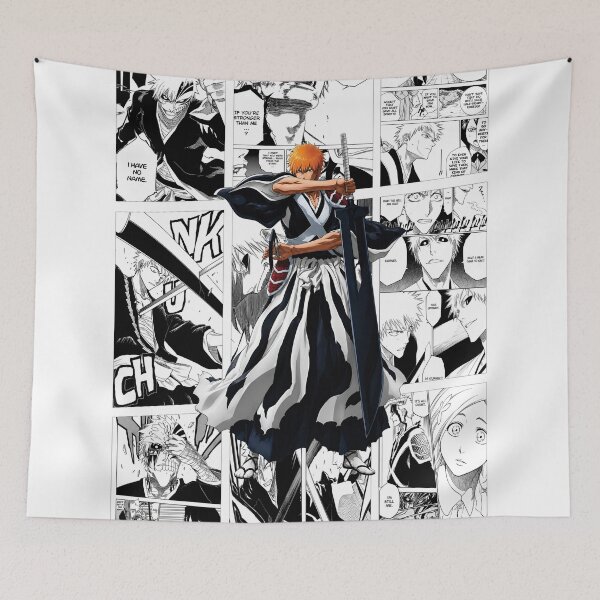 Item preview, Ichigo Inspired Manga Panel Poster | Black & White Collage designed and sold by marionrien.