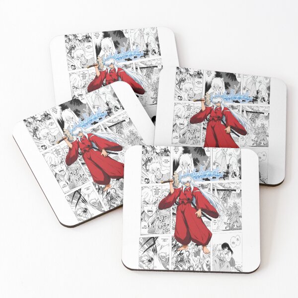 Item preview, Inuyasha Inspired Manga Panel Poster | Black & White Collage designed and sold by marionrien.