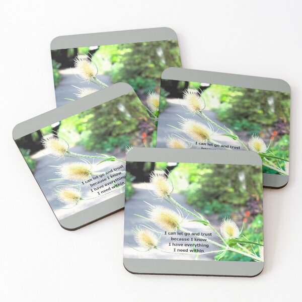 Item preview, Wild teasel photograph with inspirational message designed and sold by Natimo-Studio.