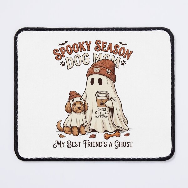 Item preview, Spooky Season Dog Mom Cute Ghost Dog Halloween Lover Gift Classic T-Shirt / Essential Pullover Hoodie designed and sold by designwiss.