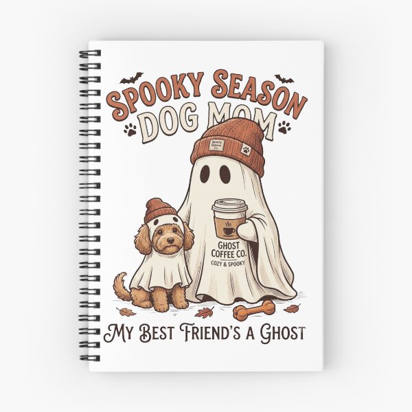 Item preview, Spooky Season Dog Mom Cute Ghost Dog Halloween Lover Gift Classic T-Shirt / Essential Pullover Hoodie designed and sold by designwiss.