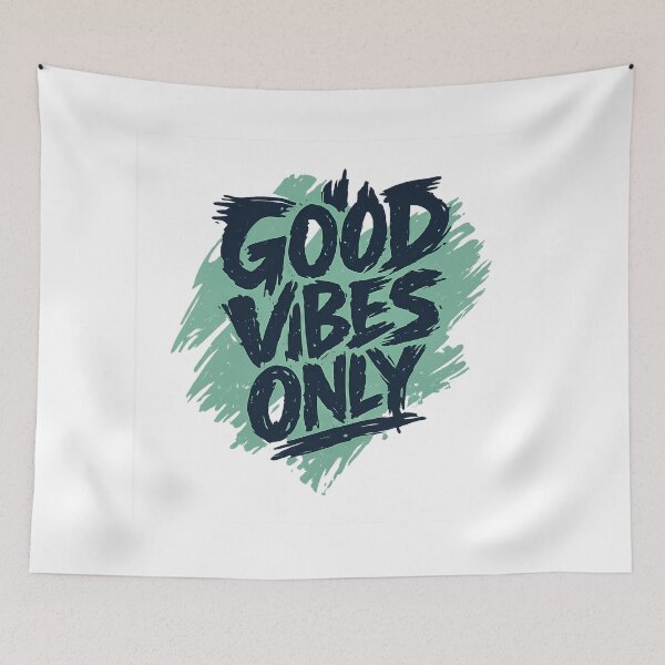 Item preview, Good Vibes Only Brush Stroke Typography Urban Streetwear designed and sold by DesignArtist.ia.