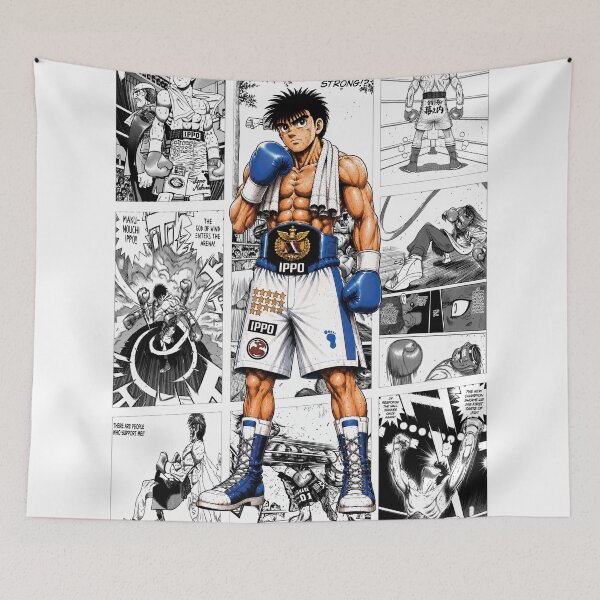 Item preview, Ippo Inspired Manga Panel Poster | Black & White Collage designed and sold by marionrien.
