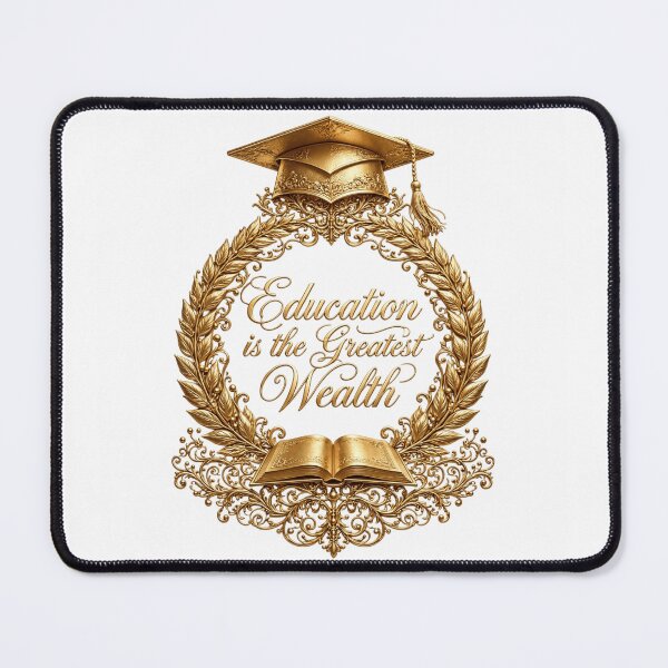 Item preview, Education is the Greatest Wealth - Gold Graduation Luxury Design designed and sold by prithvi chand.