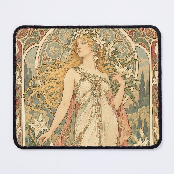 Item preview, Alphonse Mucha Spring 1896 designed and sold by maniacfitness.