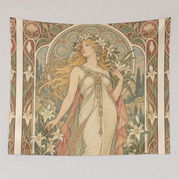 Item preview, Alphonse Mucha Spring 1896 designed and sold by maniacfitness.