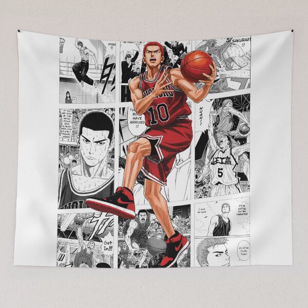 Item preview, Sakuragi Inspired Manga Panel Poster | Black & White Collage designed and sold by marionrien.