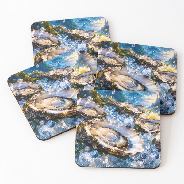 Item preview, Oysters with a fairytale-like, luminous seascape designed and sold by Sigtrix.