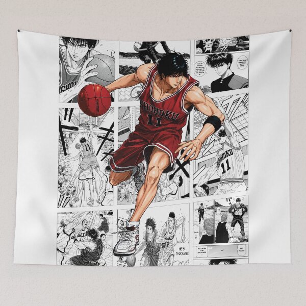 Item preview, Rukawa Inspired Manga Panel Poster | Black & White Collage designed and sold by marionrien.