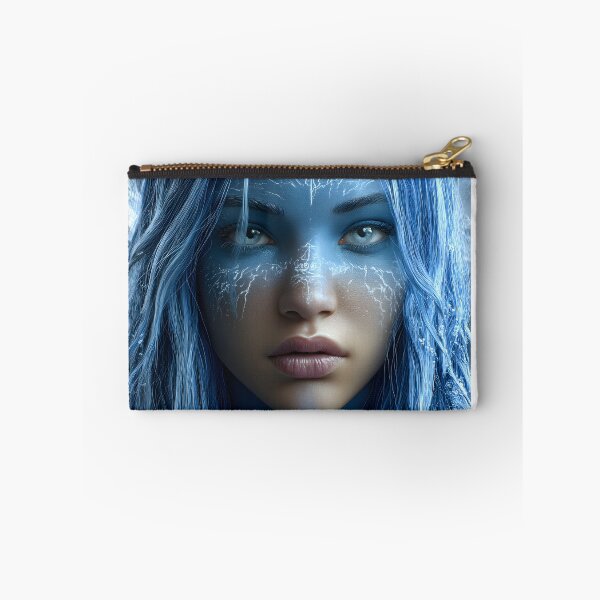 Item preview, Enchanting Ice Blue Fantasy Character Portrait designed and sold by Artessie.